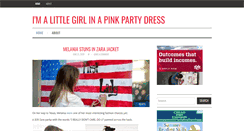 Desktop Screenshot of imalittlegirlinapinkpartydress.com